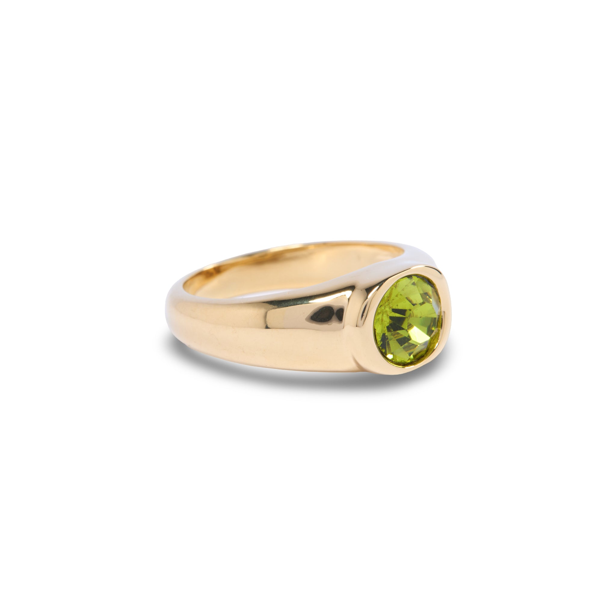 Gold Olive Small Stone Ring