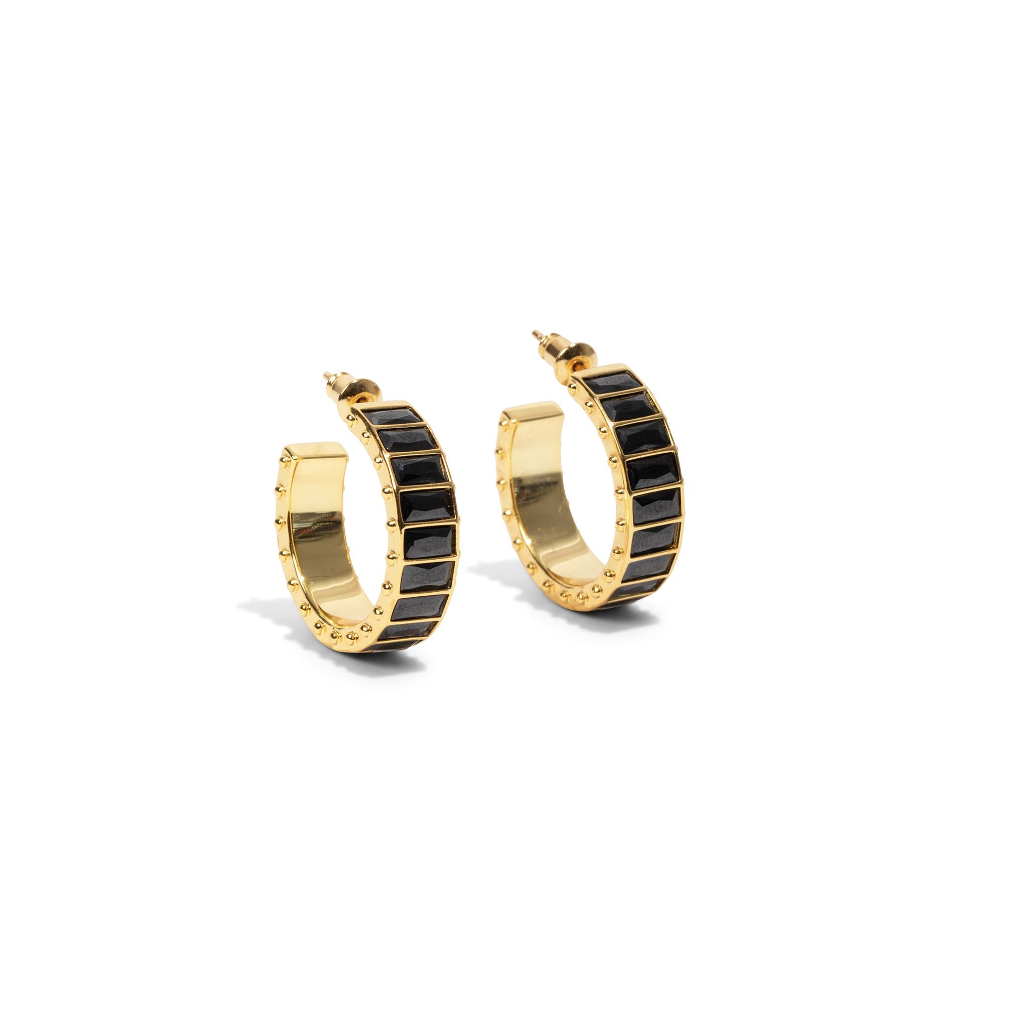 Black Medium Eternity Hoop