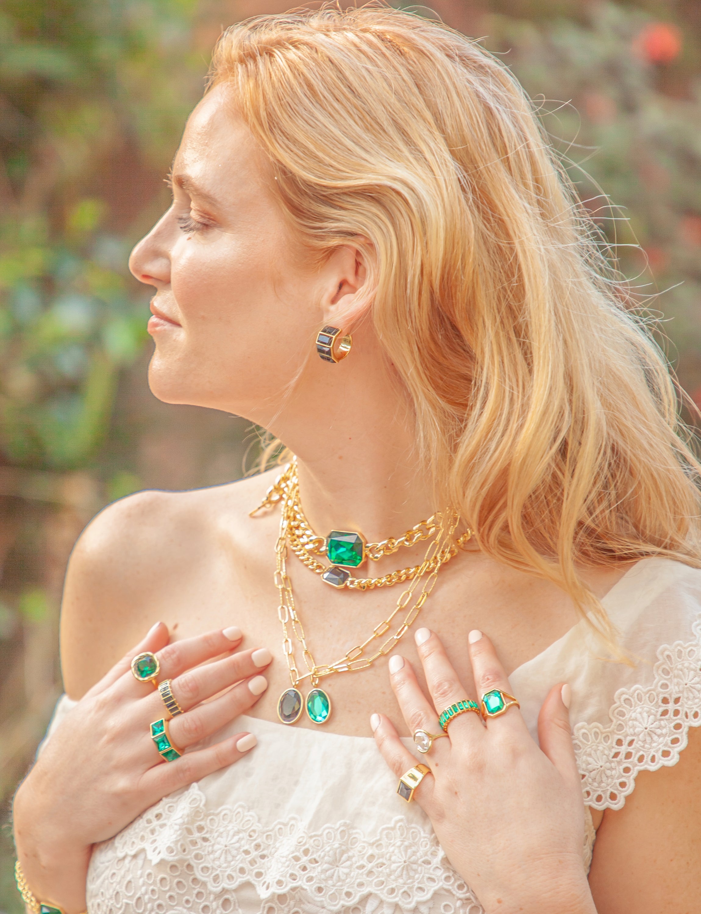 Emerald 3-Stone Ring