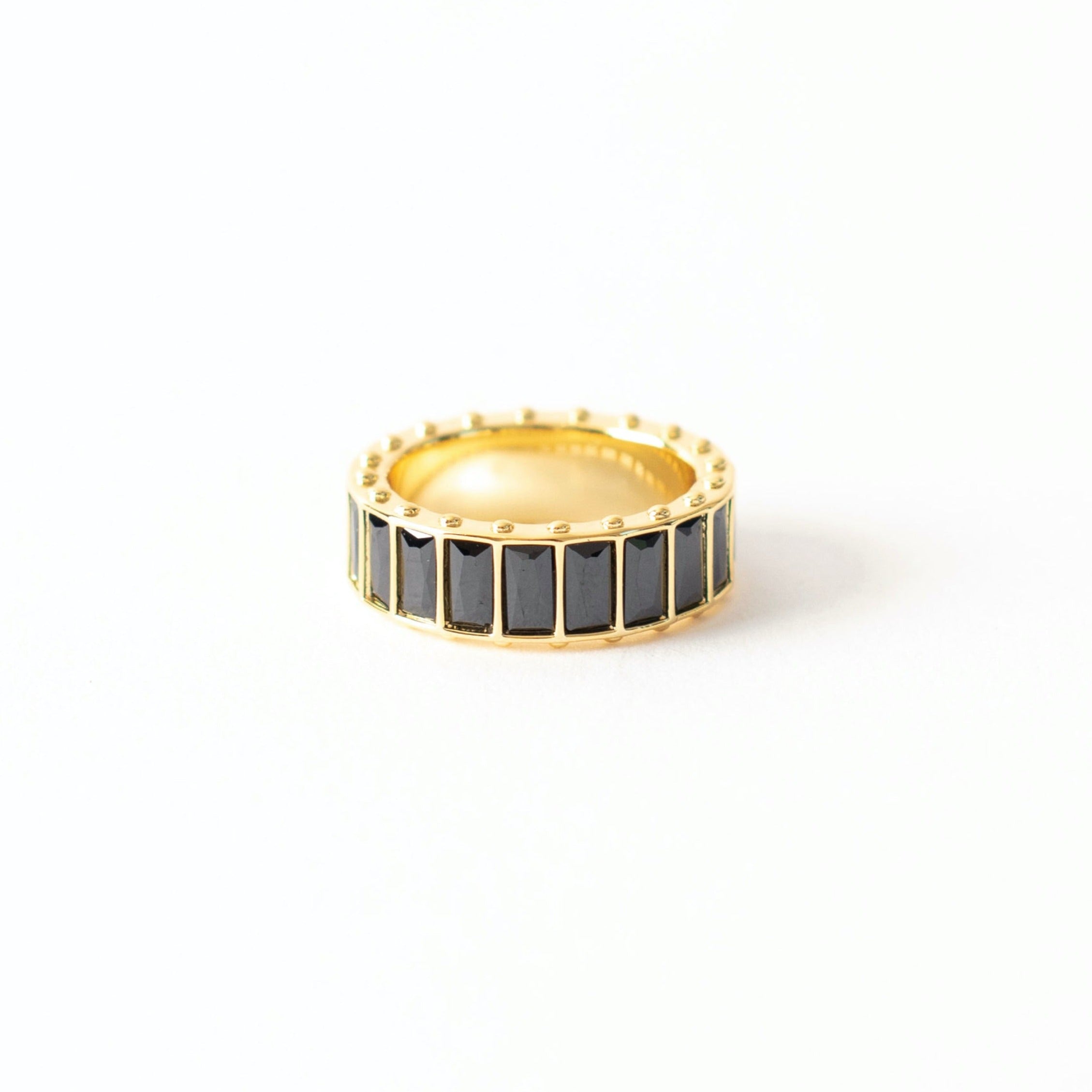 Black Stone Eternity Ring