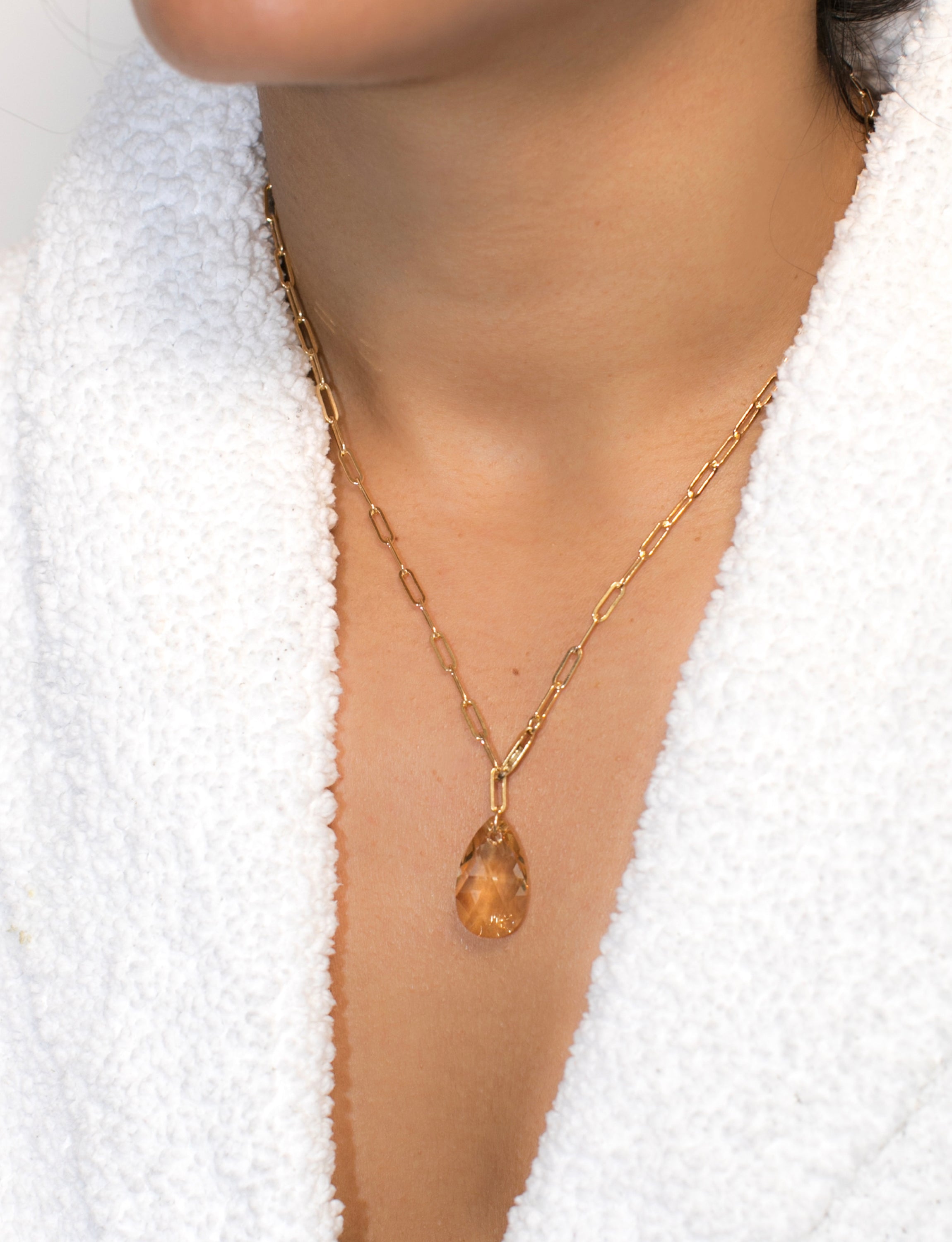 Champagne Stone Necklace