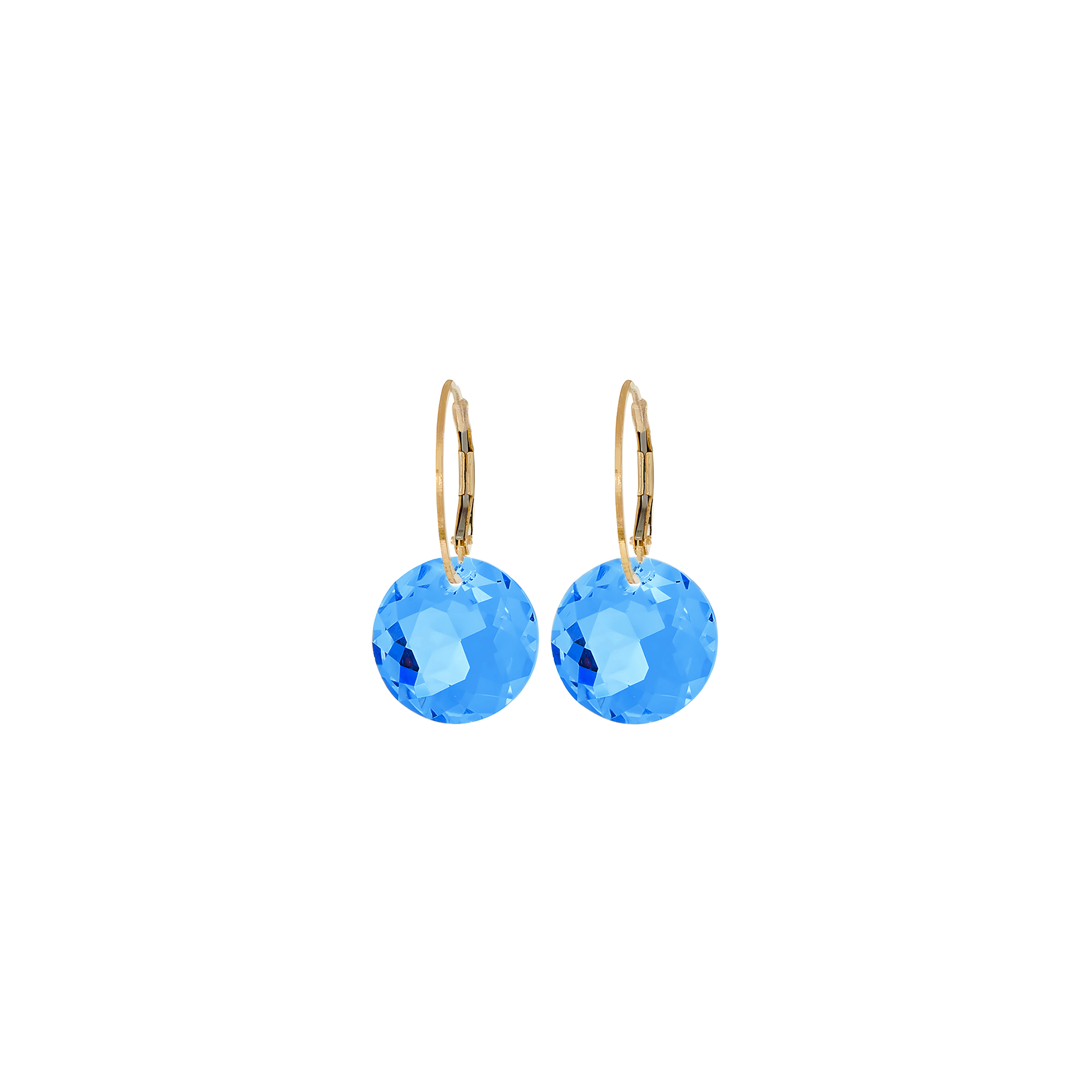 Gold Drop Gem Earring