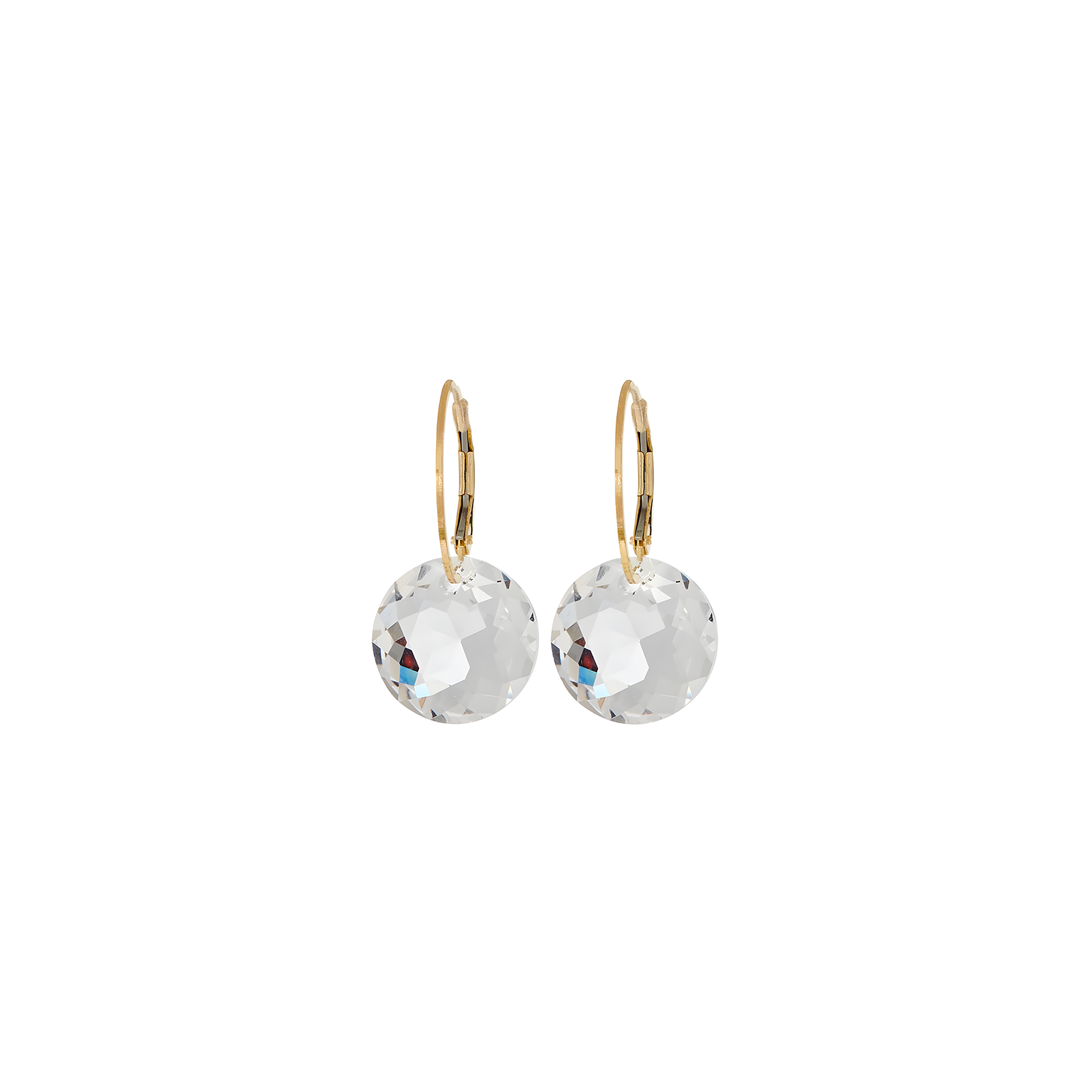 Gold Drop Gem Earring