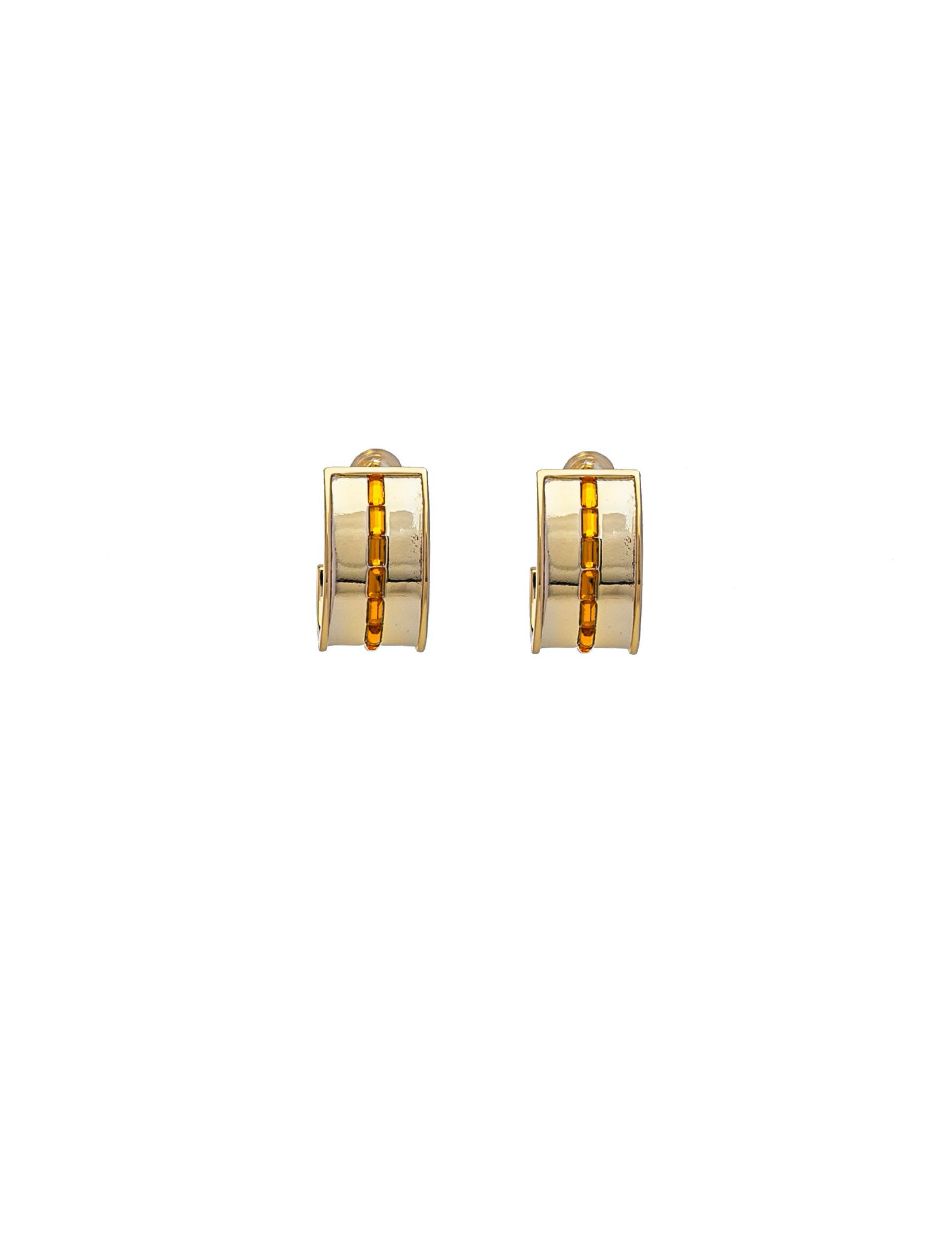 Honey Multi Stone Cuff Earrings