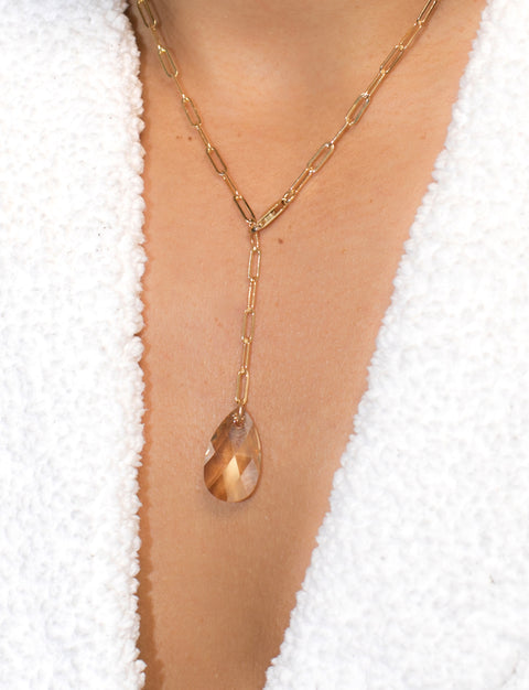 Champagne Stone Necklace