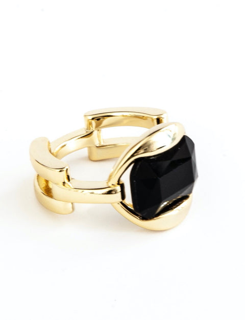 Black Stone Unisex Ring