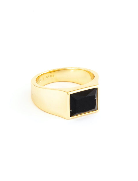 Black Gold Frank Ring Unisex