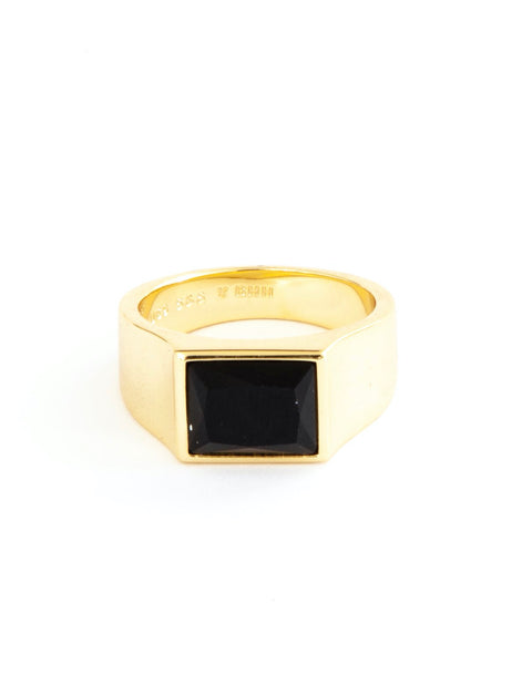 Black Stone Unisex Ring